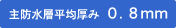 主防水層平均厚み0.8ミリ